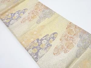 霞取りに花鳥・古典柄織り出し袋帯